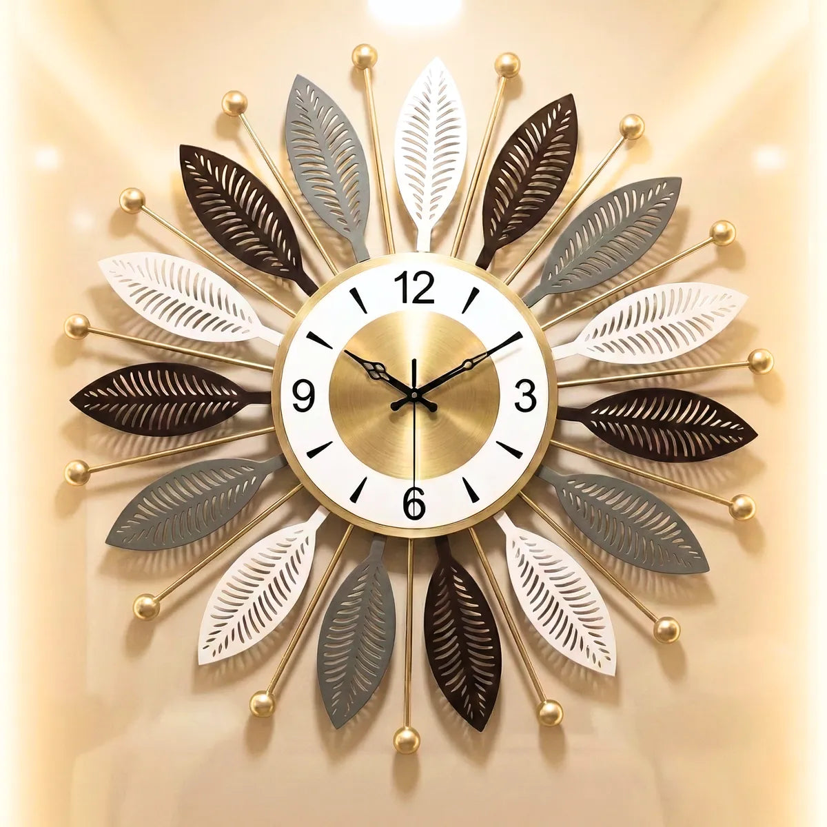 Metal Wall Art Modern Wall Hanging for Bedroom & Home (W-Lotus)