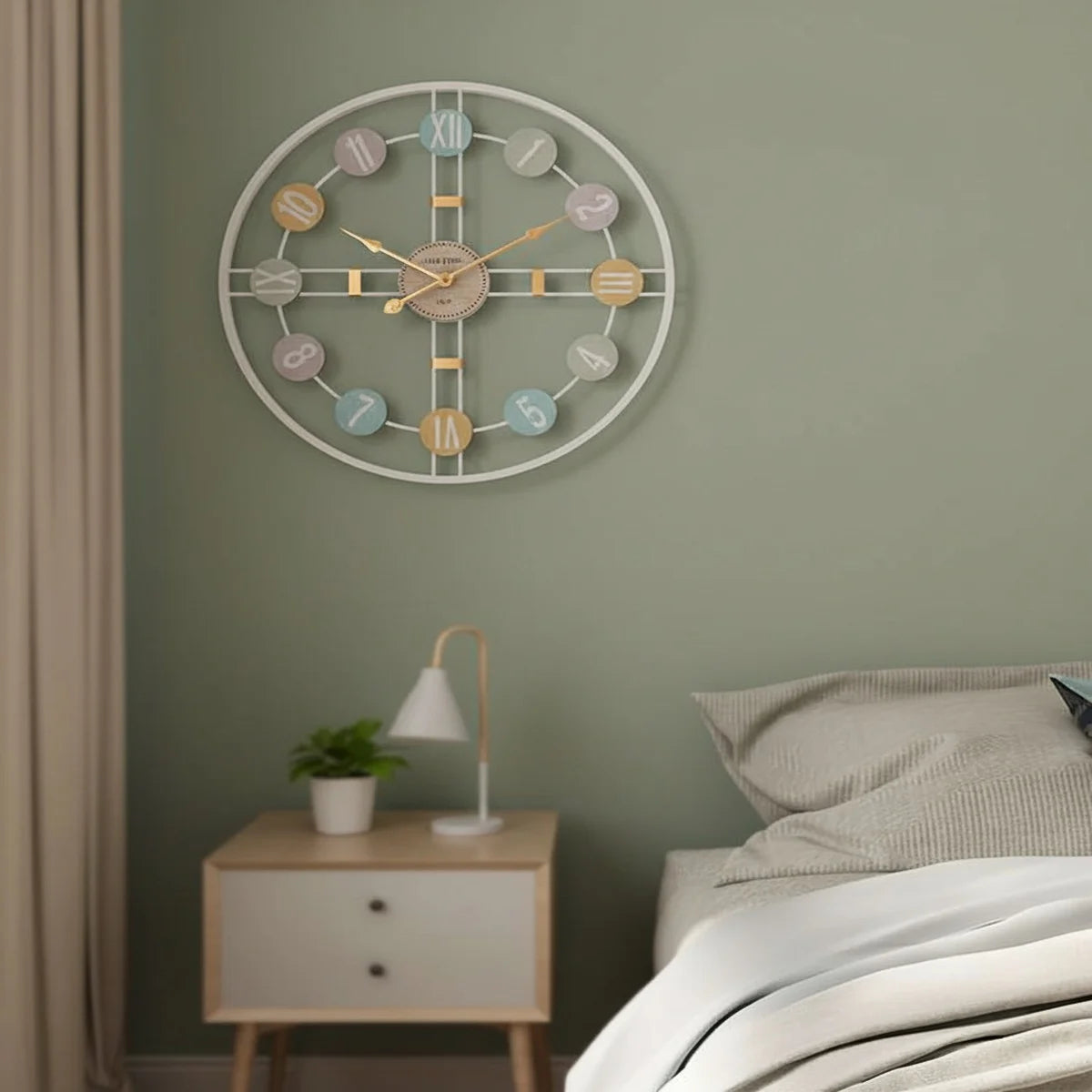 Metal Wall Art Modern Wall Hanging for Bedroom & Home