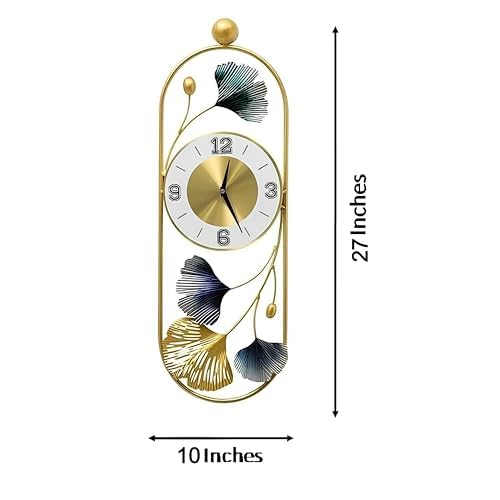 Gold Color Metal Wall Decor Leaf Wall Hanging Decoration,