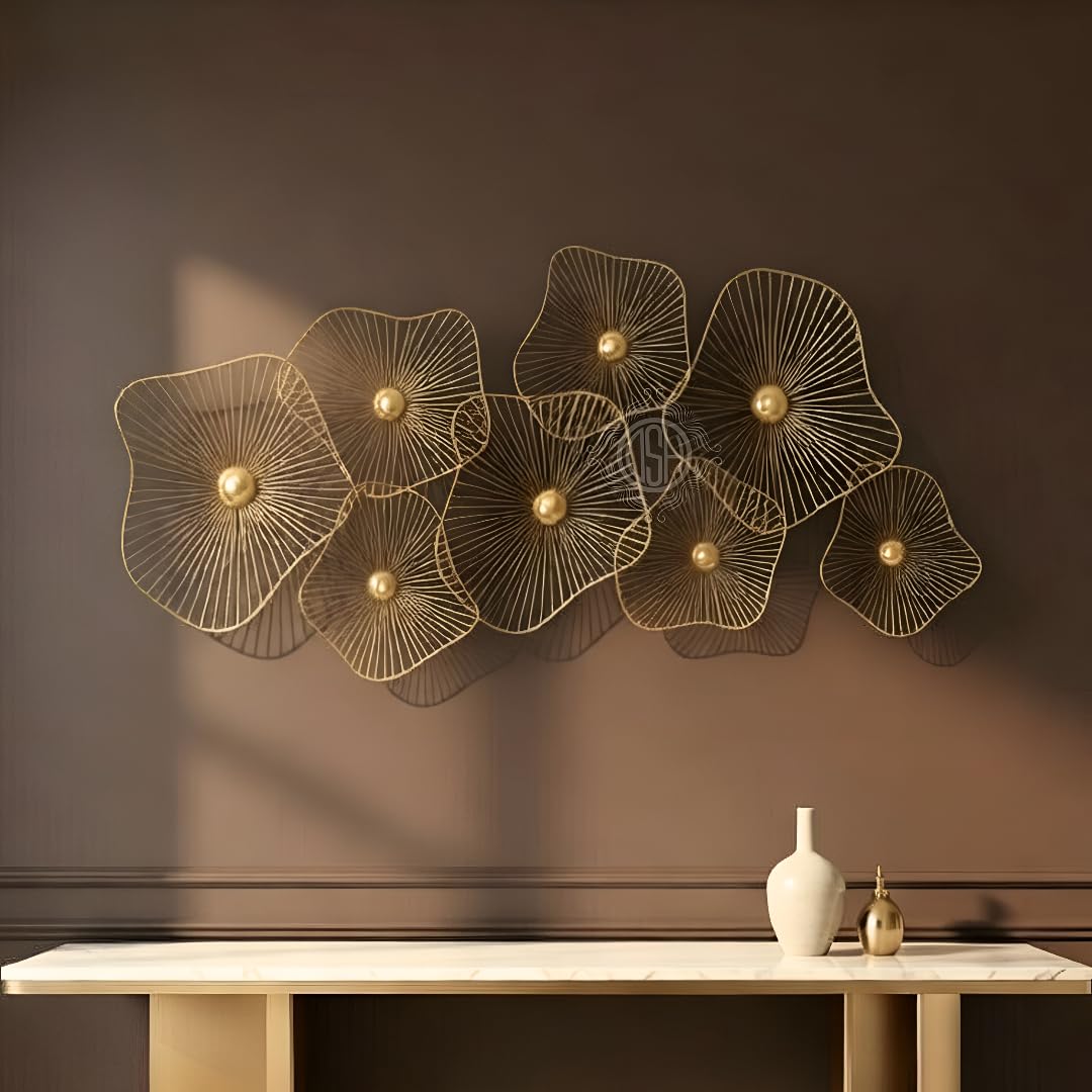 Metal Wall Art Modern Wall Hanging for Bedroom & Home