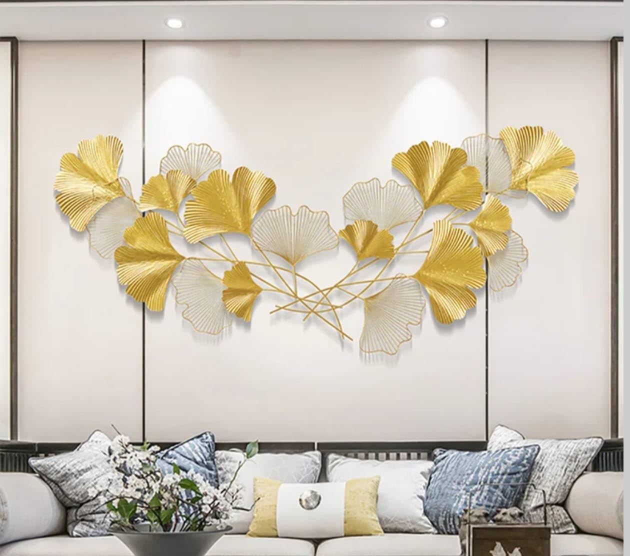 Metal Wall Art Modern Wall Hanging for Bedroom & Home