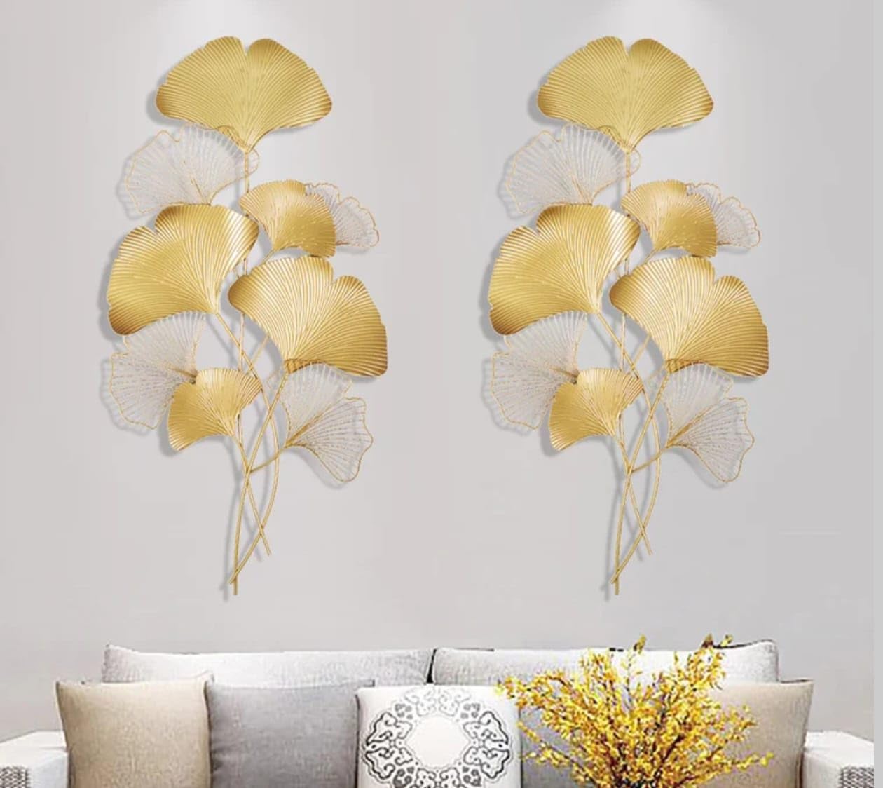Metal Wall Art Modern Wall Hanging for Bedroom & Home