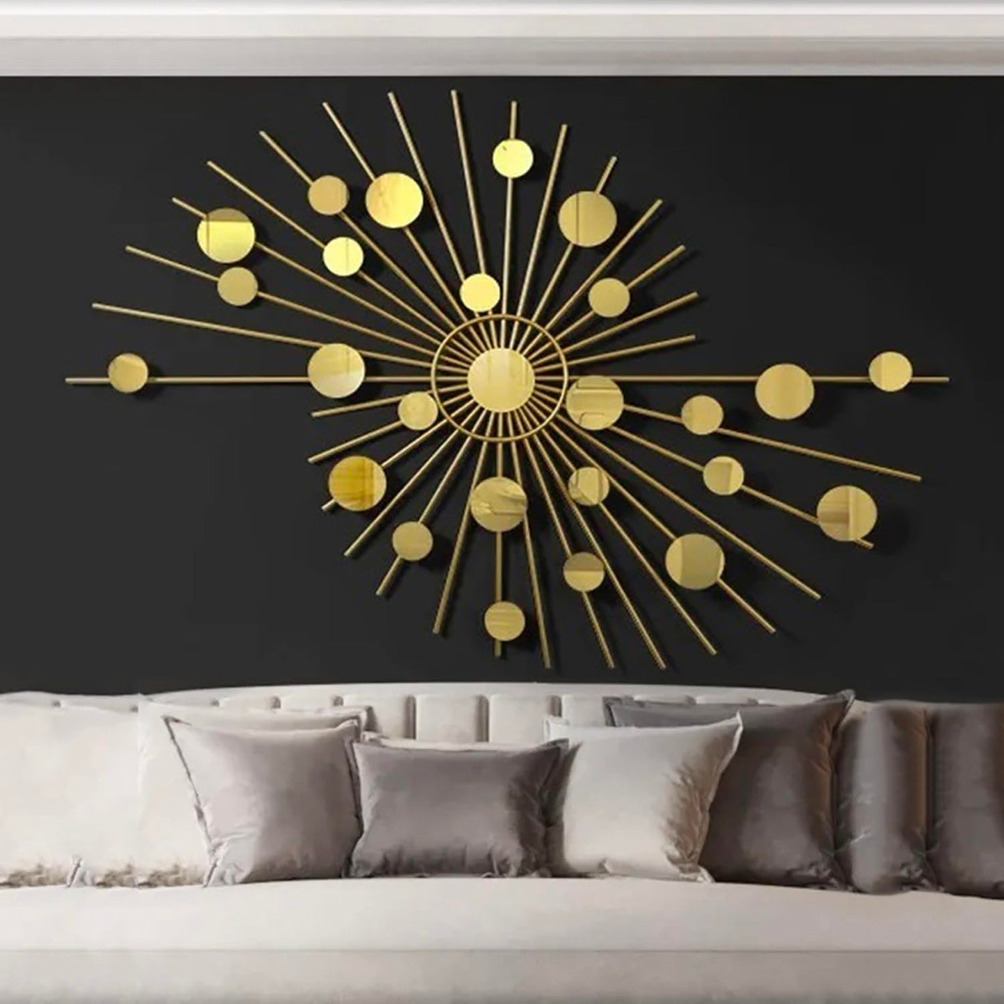 Metal Wall Art Modern Wall Hanging for Bedroom & Home