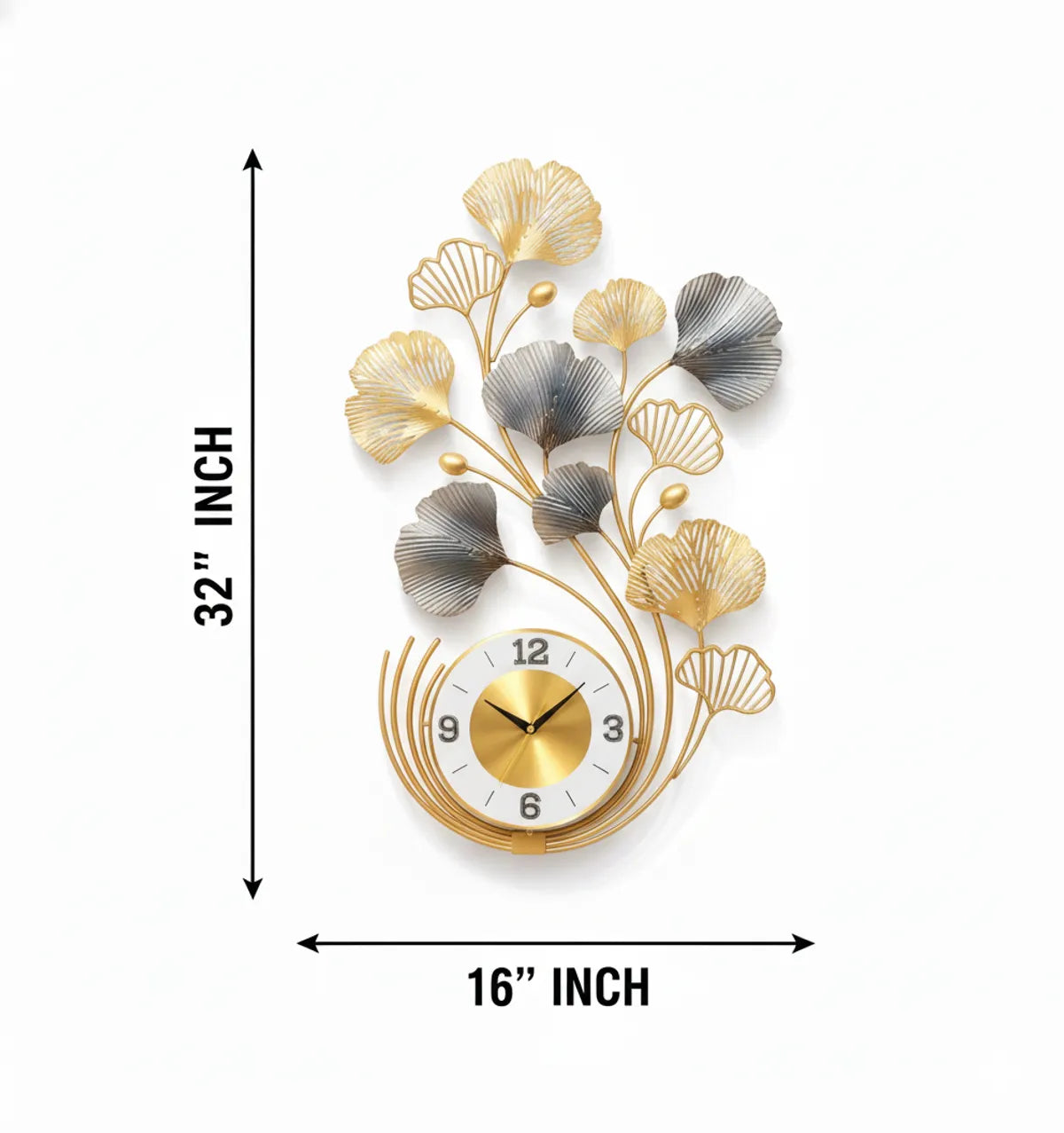 Metal Wall Art Modern Wall Hanging for Bedroom & Home (W-Plant)