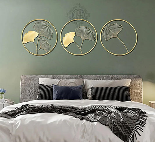 Metal Wall Art Modern Wall Hanging for Bedroom & Home