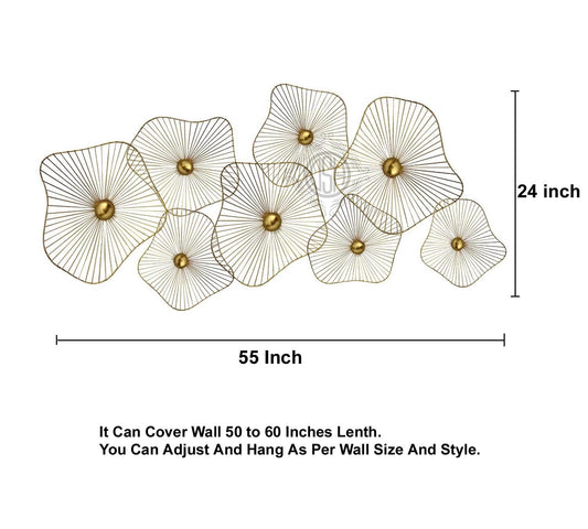 Metal Wall Art Modern Wall Hanging for Bedroom & Home