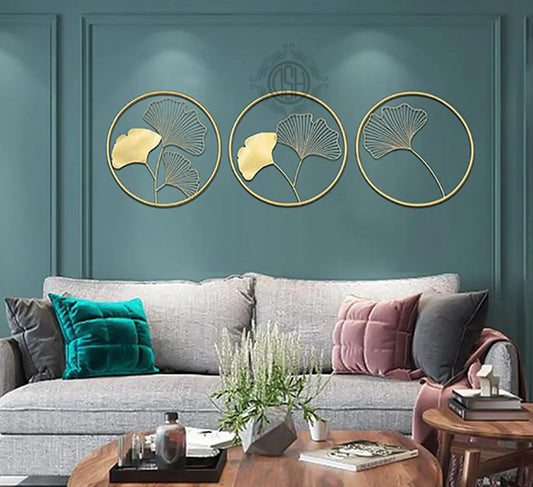 Metal Wall Art Modern Wall Hanging for Bedroom & Home