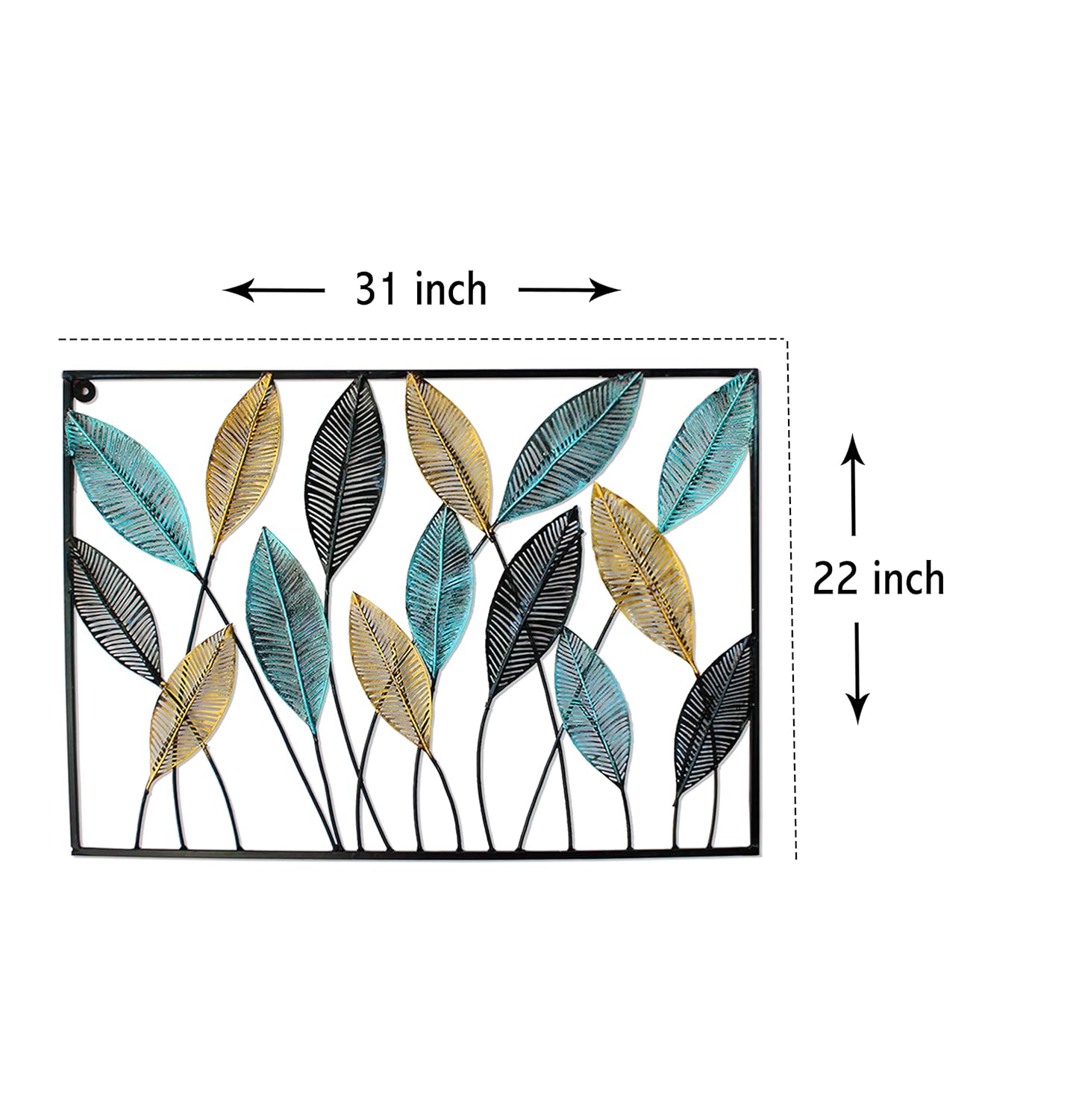 Metal Wall Art Modern Wall Hanging for Bedroom & Home