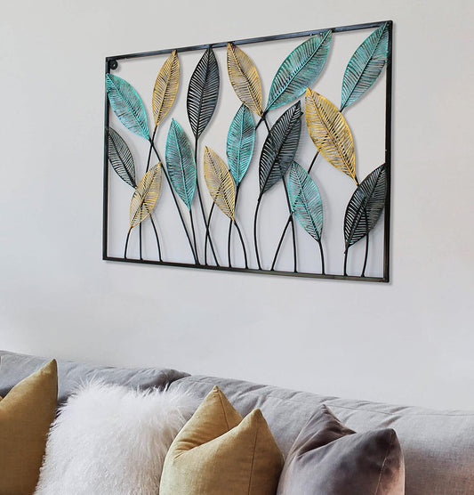 Metal Wall Art Modern Wall Hanging for Bedroom & Home