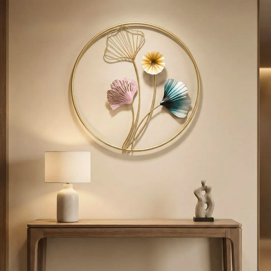 Metal Wall Art Modern Wall Hanging for Bedroom & Home (W-SUNFLOWER)