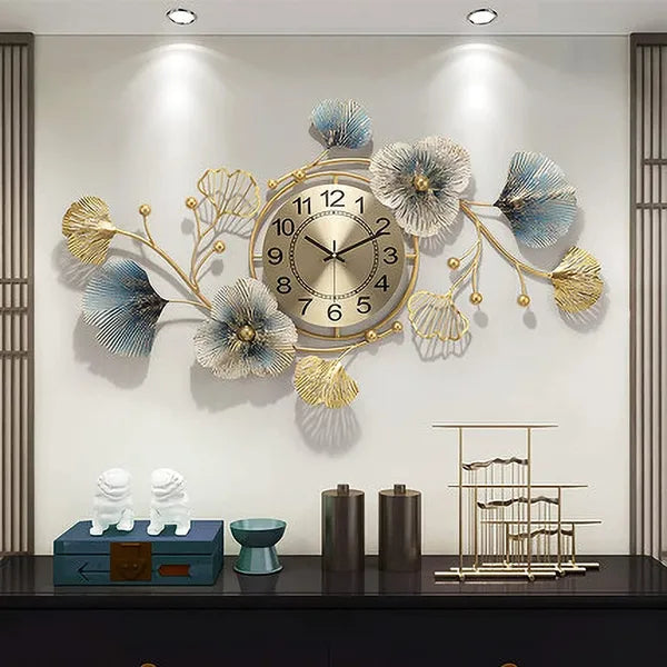 METAL WALL ART – PREMIUM HANDCRAFTED ANTIQUE GOLD & TURQUOISE GREEN CIRCLE DESIGN