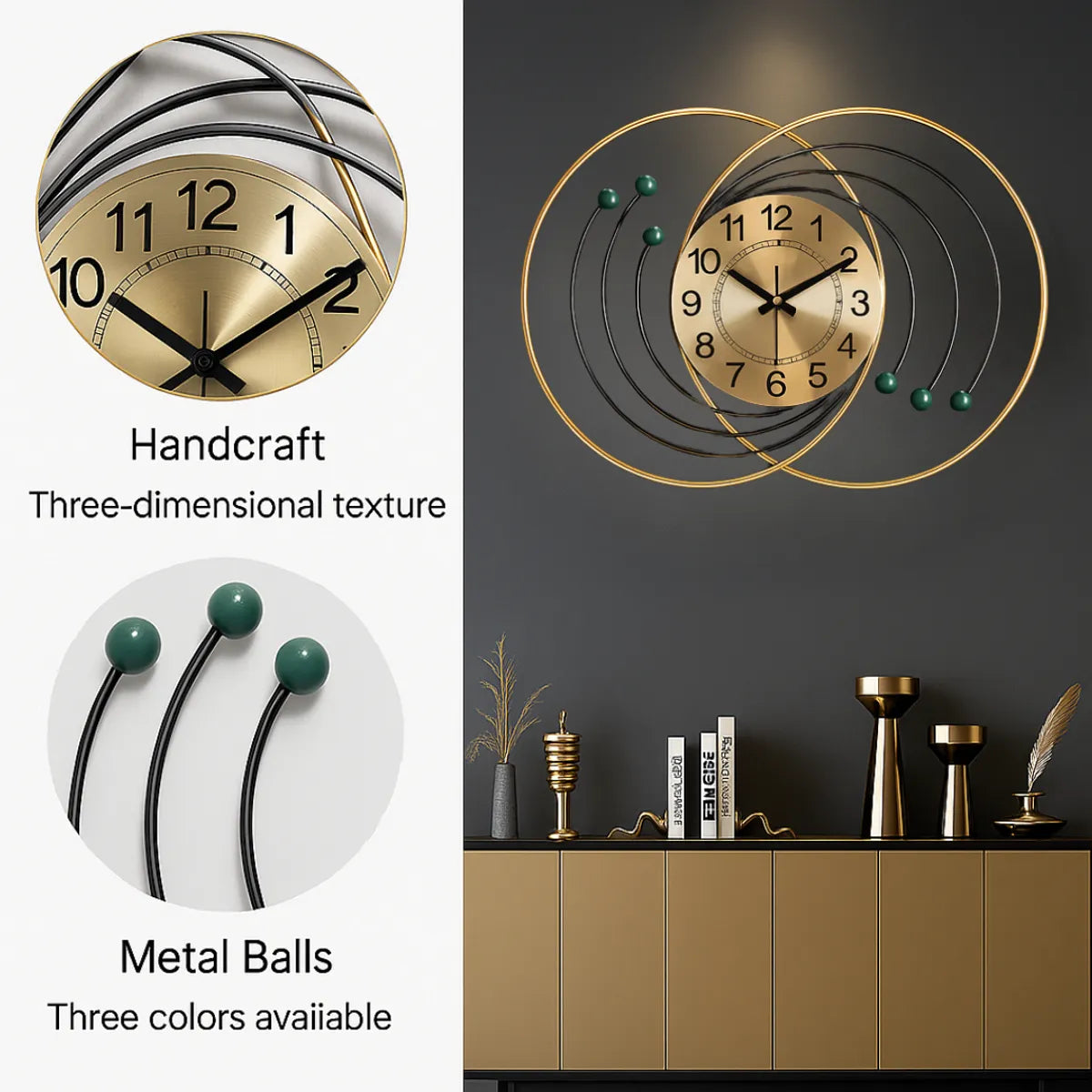 Metal Wall Art Modern Wall Hanging for Bedroom (W-DC)