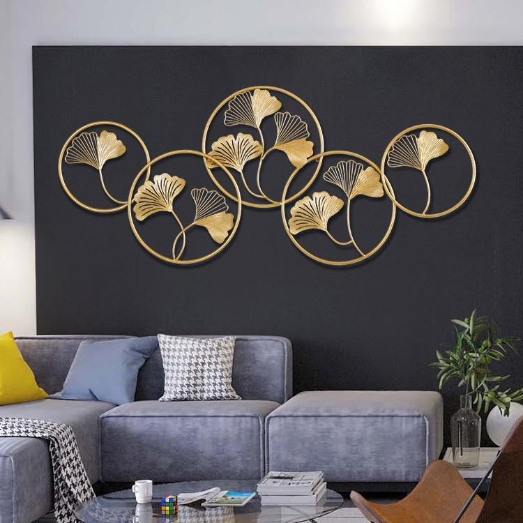 Metal Wall Art Modern Wall Hanging for Bedroom & Home (W-C5)