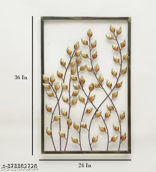 Metal Wall Art Modern Wall Hanging for Bedroom & Home