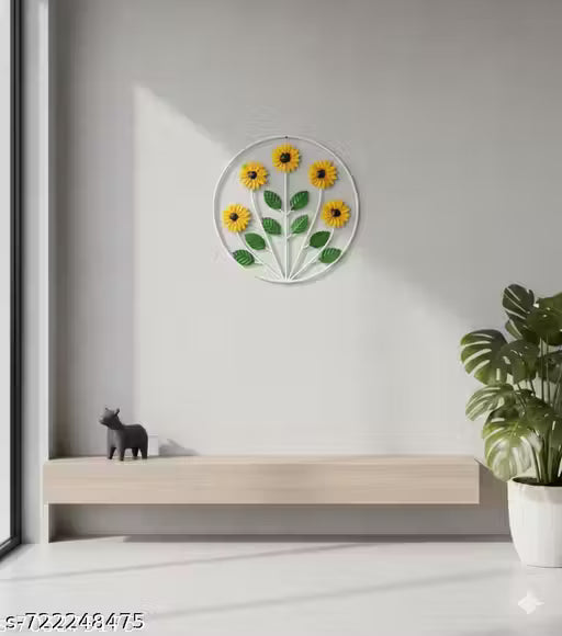 Metal Wall Art Modern Wall Hanging for Bedroom & Home
