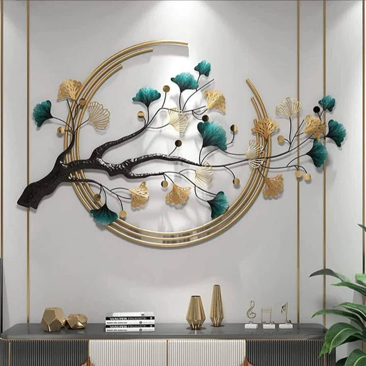 Metal Wall Art Modern Wall Hanging for Bedroom & Home (W-MT)