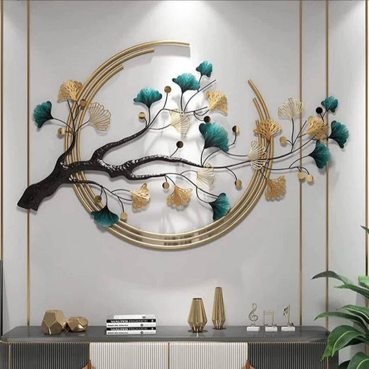Metal Wall Art Modern Wall Hanging for Bedroom & Home (W-MT)