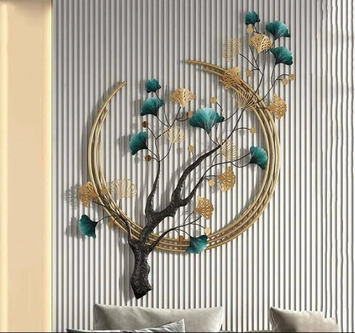 Metal Wall Art Modern Wall Hanging for Bedroom & Home (W-MT)