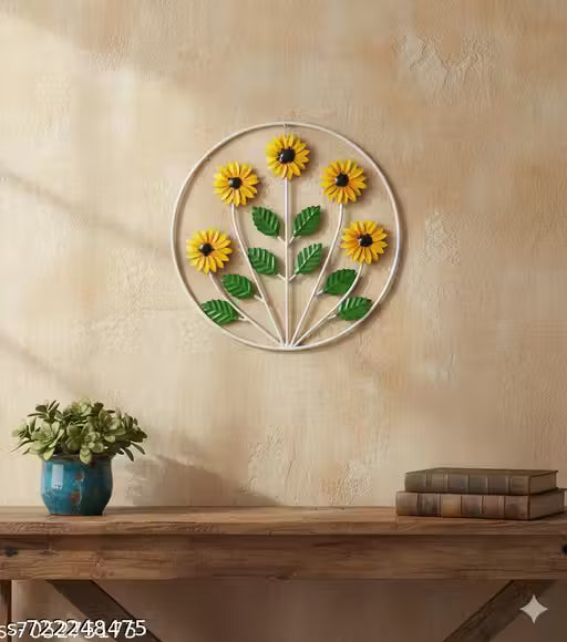 Metal Wall Art Modern Wall Hanging for Bedroom & Home