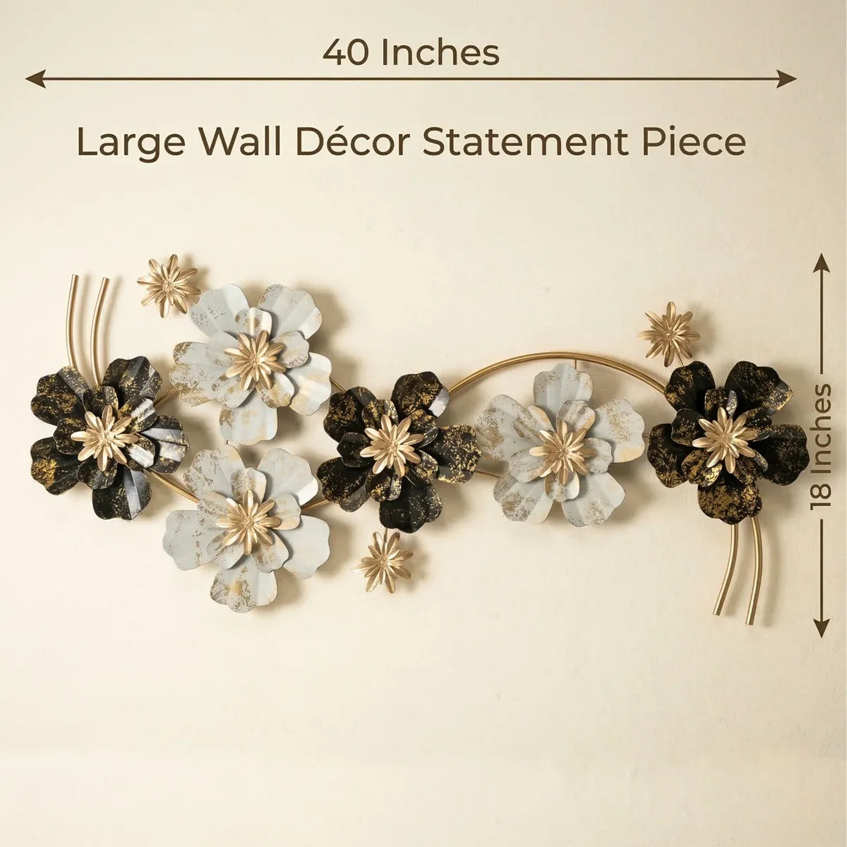 Metal Wall Art Modern Wall Hanging for Bedroom & Home (W-USF)