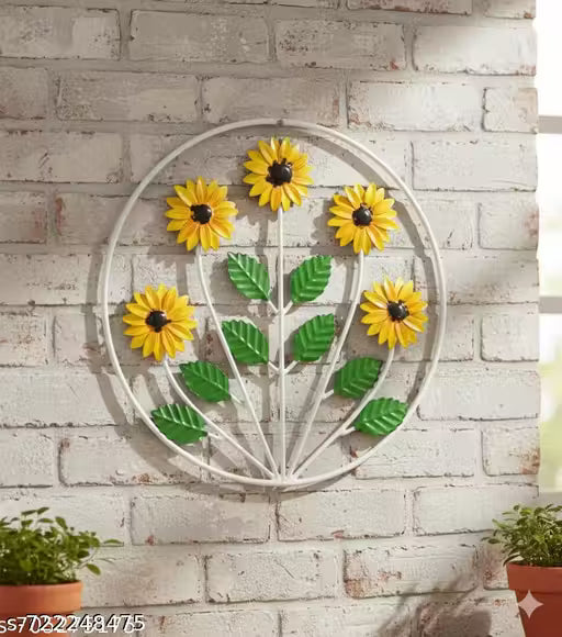 Metal Wall Art Modern Wall Hanging for Bedroom & Home
